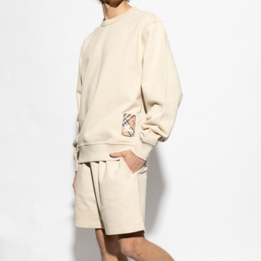 BURBERRY Men Cream Sweatshirts